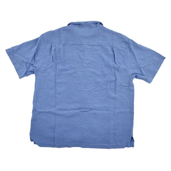 Tommy Bahama Button Shirt Men's Large Blue Relaxed - Picture 7 of 11